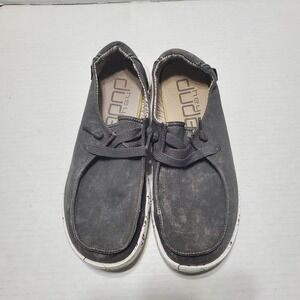 Hey Dude Women's Wendy Gray‎ Distressed Shoes Slip-On Piant Splatter Sole Size 7